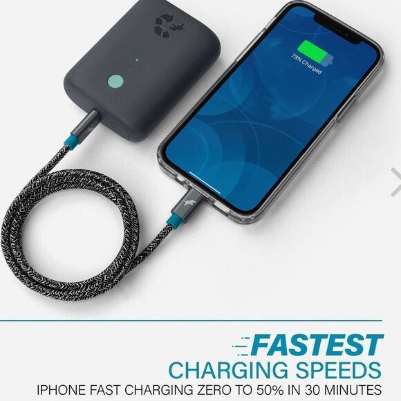 NIB Nimble PowerKnit USB-C to Lightning Cable - Picture 2 of 4